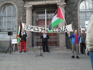 Samstöðufundur með Palestínumönnum á Lækjartorgi 2010